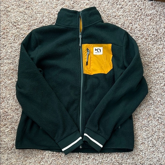 Kari Traa Tops - Kari Traa Green Fleece Jacket
